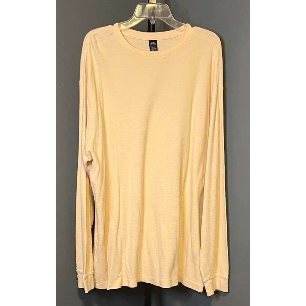Daniel Cremieux Men's Cream Long Sleeve Tee